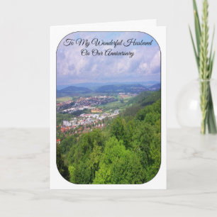 Cartes Pour Fêtes Annuelles Paysage - Anniversaire du Mariage de mari personna