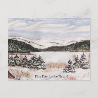 Cartes Pour Fêtes Annuelles paysage de lacs gelés NL Canada