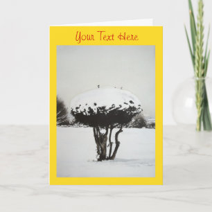 Cartes Pour Fêtes Annuelles paysage de Noël neige scène art original