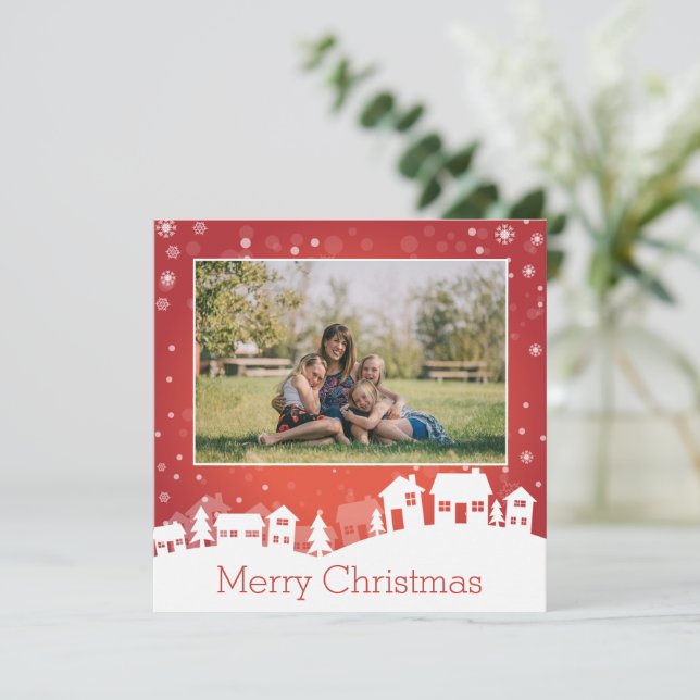 Cartes Pour Fêtes Annuelles Paysage d'hiver (Debout devant)
