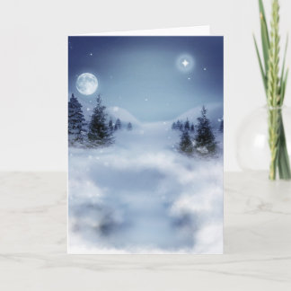 Cartes Pour Fêtes Annuelles Paysage d'hiver