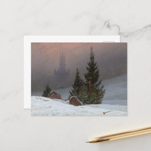 Cartes Pour Fêtes Annuelles Paysage d'hiver par Caspar David Friedrich