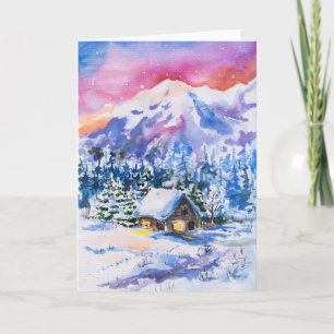 Cartes Pour Fêtes Annuelles Paysage hivernal