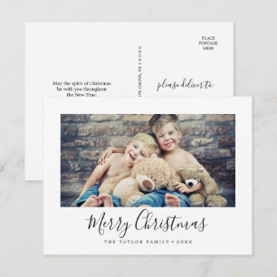 Cartes Pour Fêtes Annuelles Paysage minimaliste de Noël