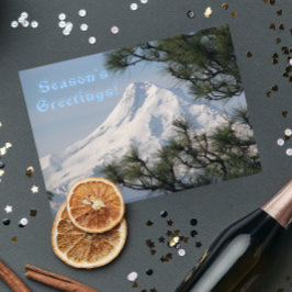 Cartes Pour Fêtes Annuelles Paysage pittoresque du mont Hood