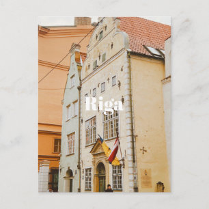 Cartes Pour Fêtes Annuelles Paysage urbain de Riga Aimant photo flexible