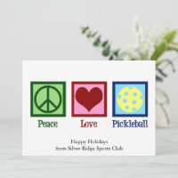 Peace Love Pickleball Cute personnalisable