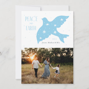 Cartes Pour Fêtes Annuelles Peace on Earth Dove Design de Noël