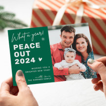 Peace Out 2022 Design moderne Joyeuse photo du Nou