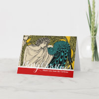 Peacock Fine Art Bird Nouveau