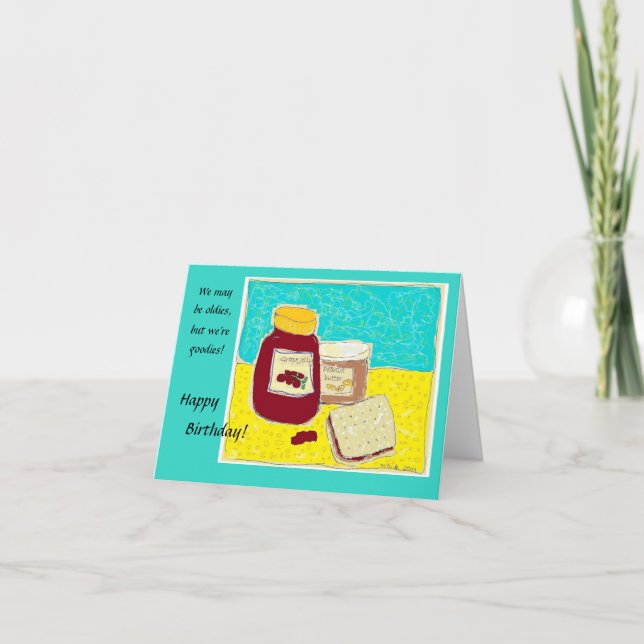 Cartes Pour Fêtes Annuelles Peanut Butter and Jelly (Devant)