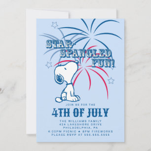 Cartes Pour Fêtes Annuelles Peanuts 4 juillet Étoile Fun