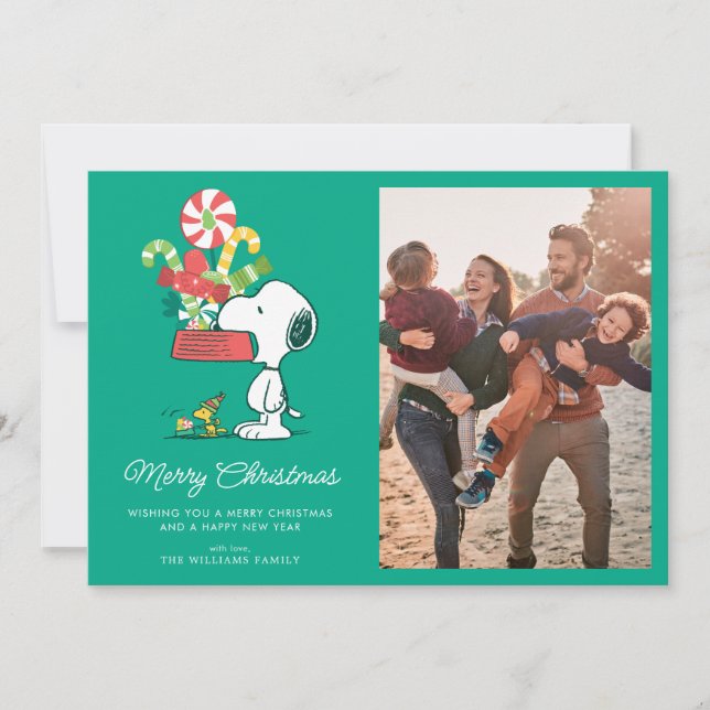 Cartes Pour Fêtes Annuelles Peanuts | Le plus on est de fous le merrier (Devant)