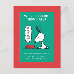 Cartes Pour Fêtes Annuelles Peanuts   Snoopy Ho Ho Ho Assiette pour Nourriture