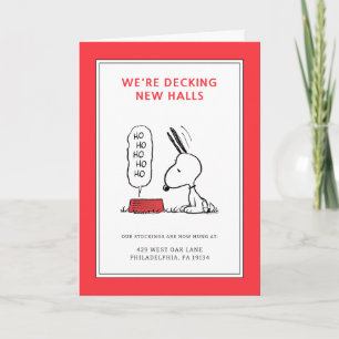 Cartes Pour Fêtes Annuelles Peanuts   Snoopy Ho Ho Ho Gamelle