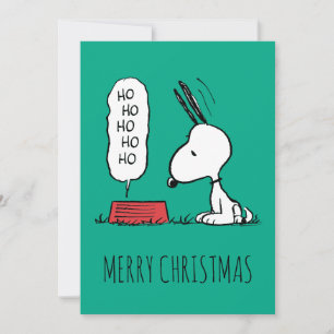 Cartes Pour Fêtes Annuelles Peanuts   Snoopy Ho Ho Ho Gamelle