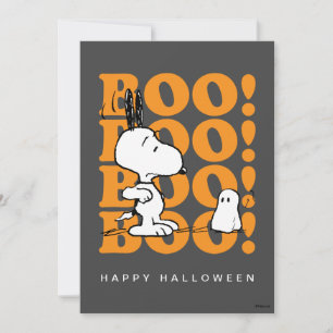 Cartes Pour Fêtes Annuelles Peanuts Snoopy & les terreurs