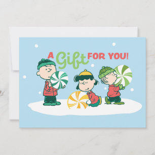Cartes Pour Fêtes Annuelles Peanuts   Un Cadeau Pour Vous