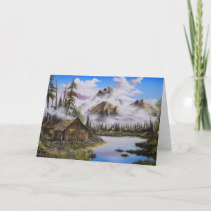 Cartes Pour Fêtes Annuelles Peinture à l'huile de solitude d'été par David