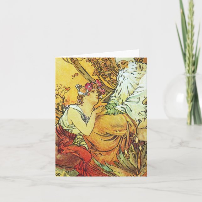 Cartes Pour Fêtes Annuelles Peinture classique (Devant)