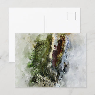 Cartes Pour Fêtes Annuelles Peinture d'alligator en Floride