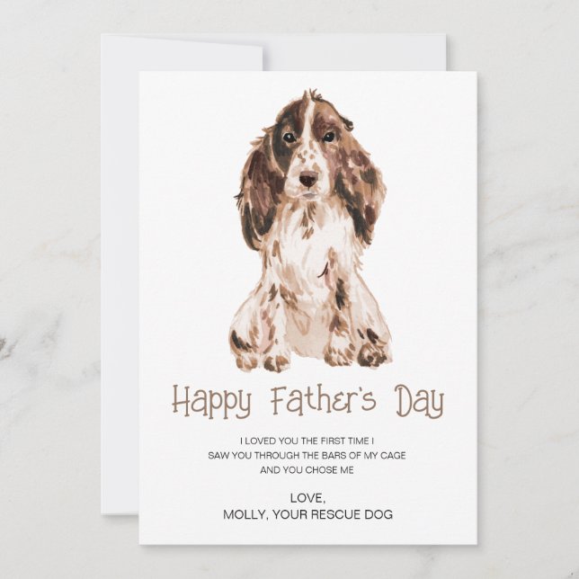 Cartes Pour Fêtes Annuelles Peinture de chien fête des mères (Devant)