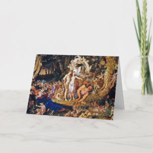 Cartes Pour Fêtes Annuelles Peinture de fées "Oberon et Titania"