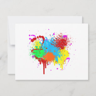 Cartes Pour Fêtes Annuelles Peinture de peinture jolie peinture peinture Art A