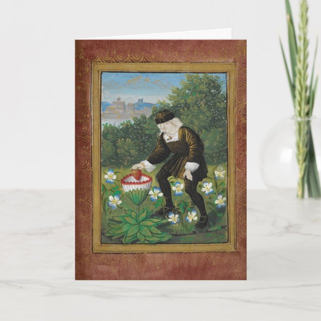 Cartes Pour Fêtes Annuelles Peinture médiévale Valentine (Devant)