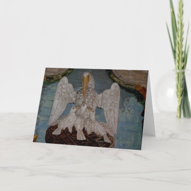 Cartes Pour Fêtes Annuelles pélican (Devant)