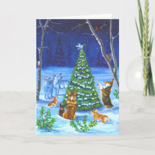 Cartes Pour Fêtes Annuelles Pembroke Welsh Corgi Cards