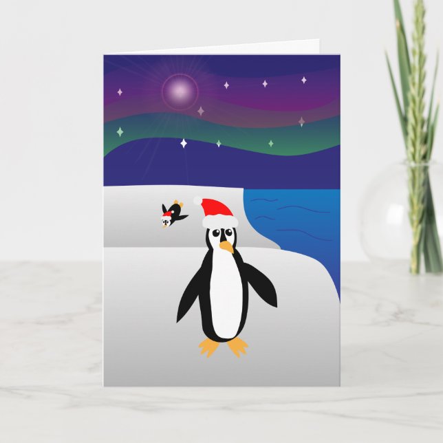 Cartes Pour Fêtes Annuelles Penguin-ing à ressembler beaucoup à Noël (Devant)