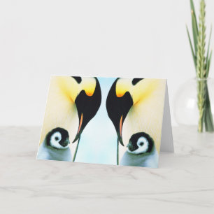 CARTES POUR FÊTES ANNUELLES PENGUINS