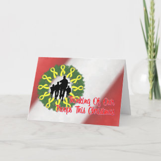 Cartes Pour Fêtes Annuelles Pensée à nos troupes