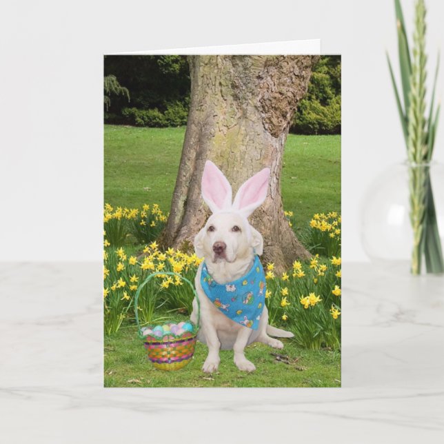 Cartes Pour Fêtes Annuelles Pensée à vous chez Pâques (Devant)