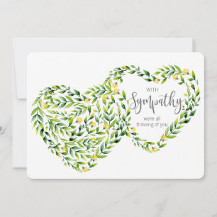 Cartes Pour Fêtes Annuelles penser à vous condoléances endeuillée perte aimée