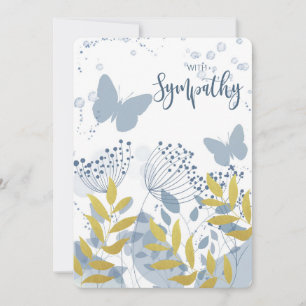 Cartes Pour Fêtes Annuelles penser à vous condoléances endeuillée perte aimée