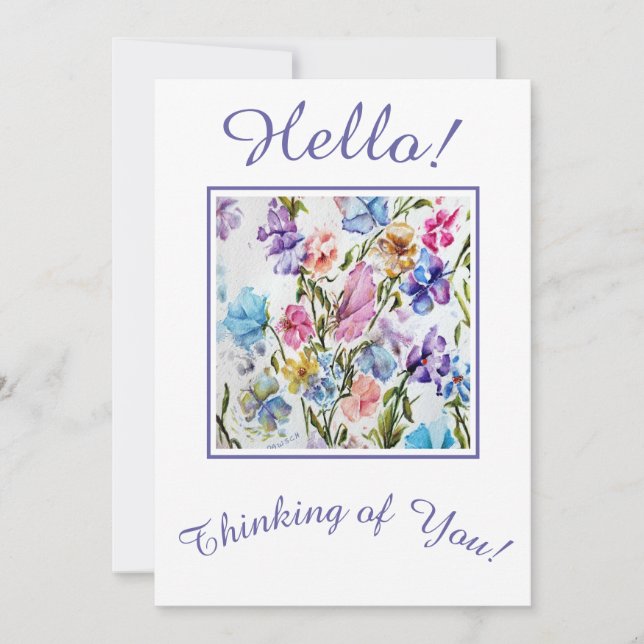 Cartes Pour Fêtes Annuelles Pensez à vous (Devant)