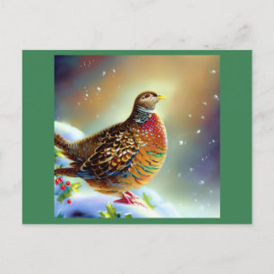 Cartes Pour Fêtes Annuelles Perdrix de Noël 3