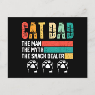 Cartes Pour Fêtes Annuelles Père Day Chat papa