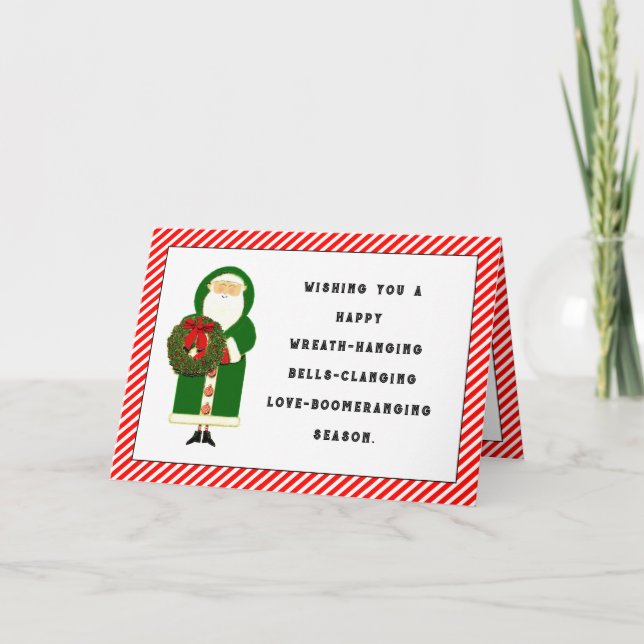 Cartes Pour Fêtes Annuelles Père Noël (Devant)