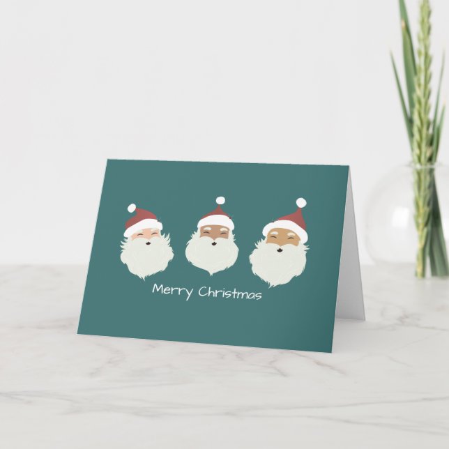 Cartes Pour Fêtes Annuelles Père Noël (Devant)