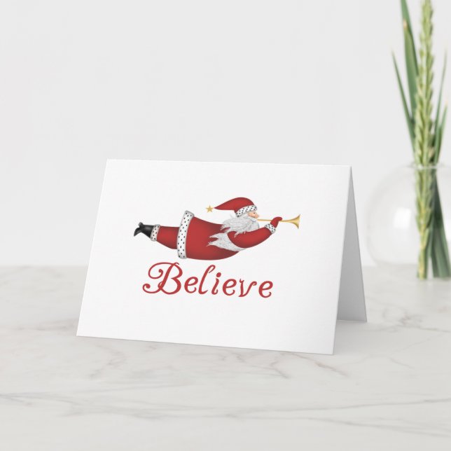 Cartes Pour Fêtes Annuelles Père Noël (Devant)