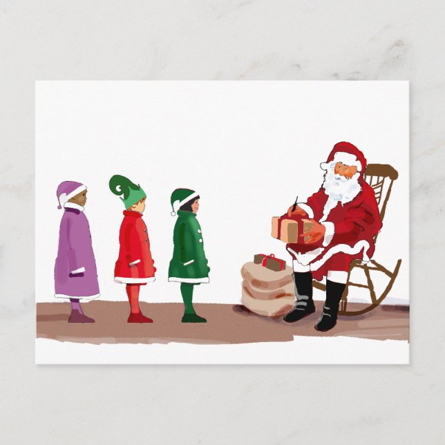 CARTES POUR FÊTES ANNUELLES PÈRE NOËL (Devant)