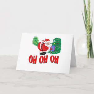Cartes Pour Fêtes Annuelles père Noël à la farce