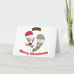 Cartes Pour Fêtes Annuelles Père Noël aéroporté II