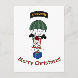 Cartes Pour Fêtes Annuelles Père Noël aéroportée