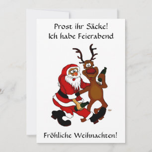 Cartes Pour Fêtes Annuelles Père Noël avec Elch