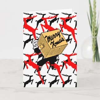 Cartes Pour Fêtes Annuelles Père Noël avec un joyeux paquet de Noël