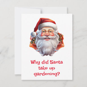 Cartes Pour Fêtes Annuelles Père Noël Blagues